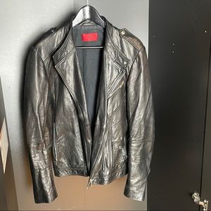 Hugo Boss Biker leather jacket